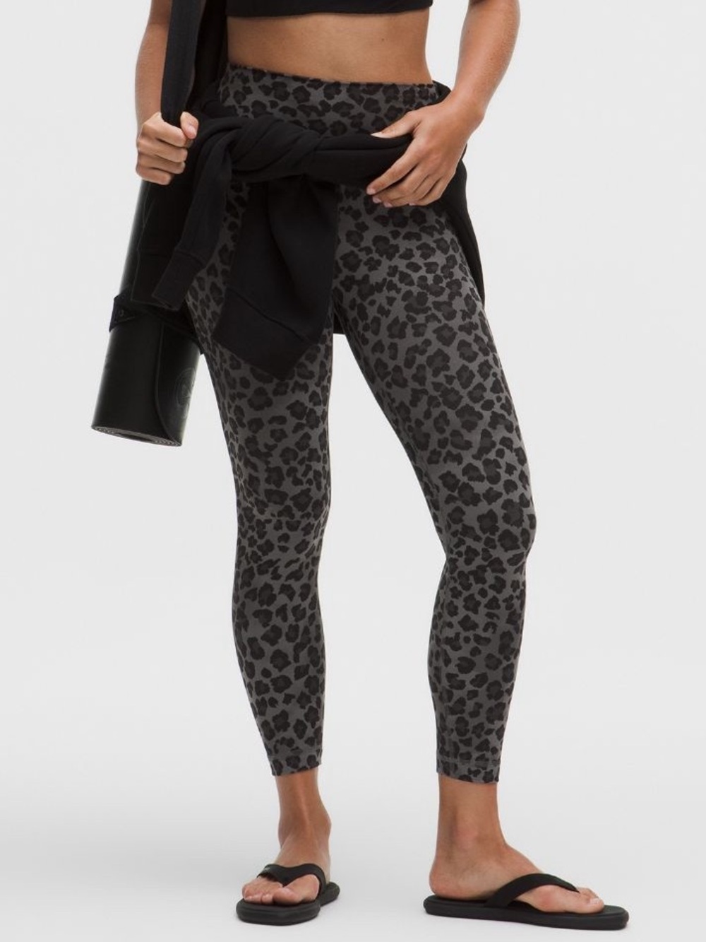 NWT lululemon Align™ High-Rise Pant 25” True Leopard Black Multi size 6 - Picture 2 of 5